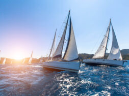 Luxury yachts Sailing regatta