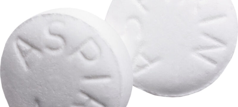 Aspirin Pills Isolated on White