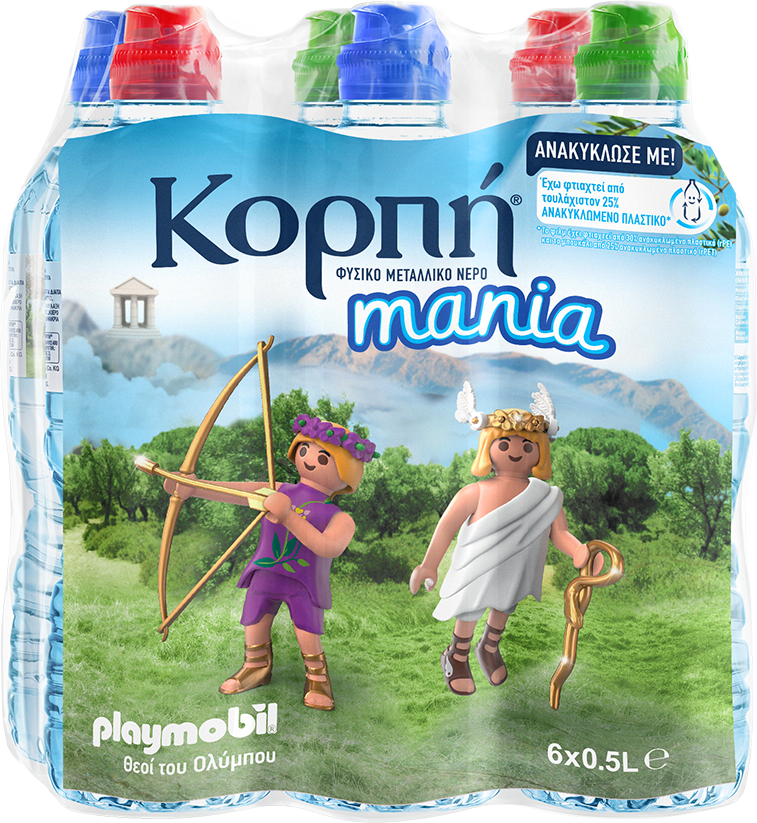 Το Κορπή® Mania με ανανεωμένη & καινοτόμα συσκευασία από ανακυκλωμένο πλαστικό (rPET) στην ελληνική αγορά
