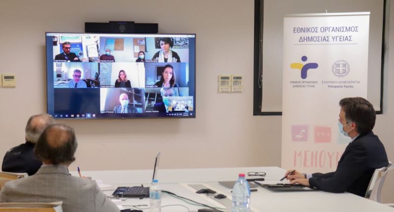 Τηλεδιάσκεψη του Προέδρου ΕΟΔΥ με τον Πρόεδρο του Istituto Superiore di Sanità της Ιταλίας