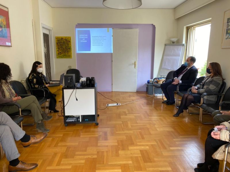 Επίσκεψη Υφυπουργού Υγείας Ζ. Ράπτη στο Κέντρο Πρόληψης «ΠΡΟΝΟΗ»