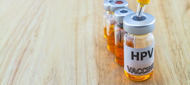 Bottle,Vaccine,Of,Human,Papillomavirus,(hpv),Vaccine,And,Disposable,Syringe