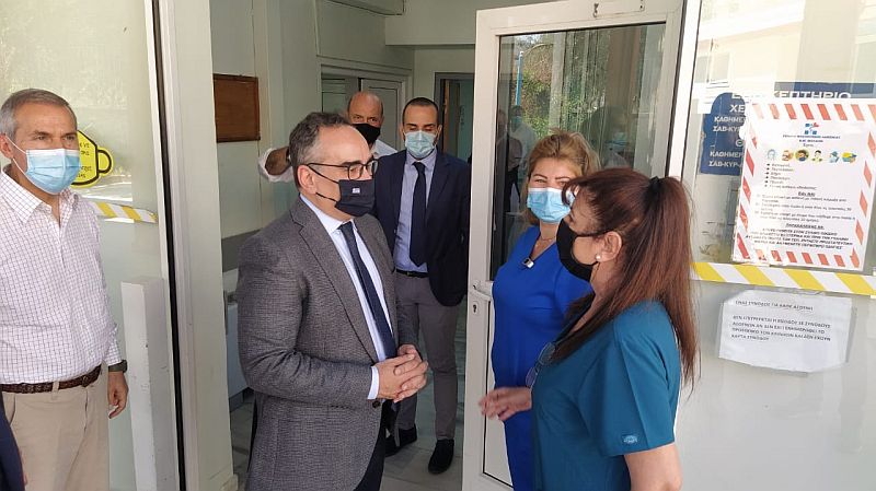 Επίσκεψη Αναπληρωτή Υπ. Υγείας Β. Κοντοζαμάνη σε υγειονομικές δομές του Ν. Λακωνίας