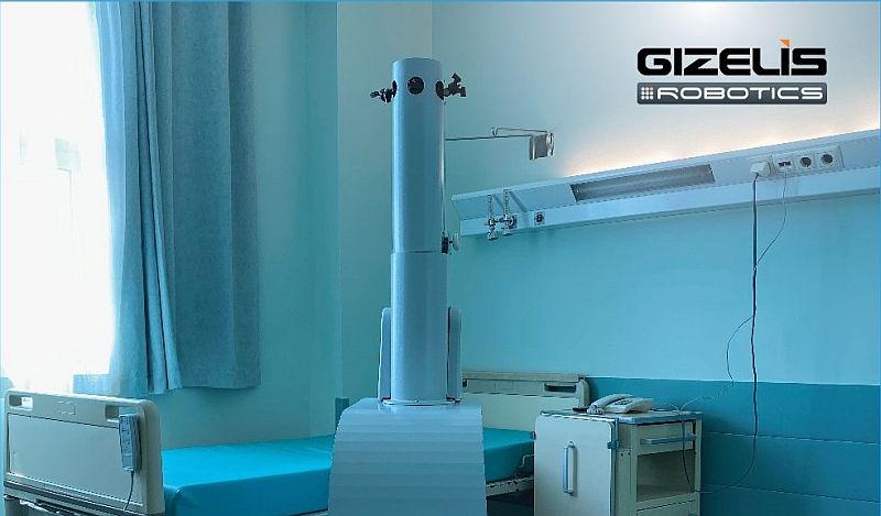 Ρομπότ απολύμανσης κατά του ιού Sars-Cov-2 στο Ιατρικό Κέντρο Αθηνών