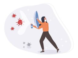 fight-protect-coronavirus-concept-medical-staff-fight-protective-shield-with-pandemic_90220-236