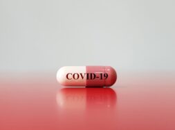 Medication of antiviral capsule. This drug used to treatment and prevention for new corona virus infection(COVID-19,novel coronavirus disease 2019 or nCoV 2019 from Wuhan. Pandemic infectious concept