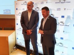 Ο Πρόεδρος ΕΟΔΥ Θ. Ζαούτης με τον Υφυπουργό Εθνικής Άμυνας Ν.Χαρδαλιά