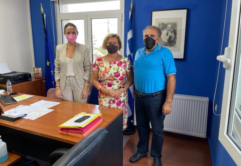 Επίσκεψη της Μίνας Γκάγκα στο Γενικό Νοσοκομείο Κύμης