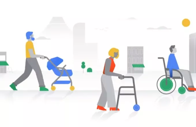 Νέα εφαρμογή της Google Maps για άτομα με κινητικά προβλήματα