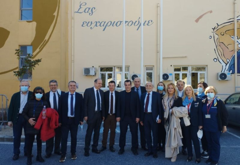 Επίσκεψη Υπουργού Υγείας, Θάνου Πλεύρη στο ΑΧΕΠΑ και στο ΚΥ Ευόσμου