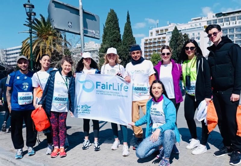 FairLife L.C.C. : Στέλνει μήνυμα αισιοδοξίας για τον καρκίνο του πνεύμονα συμμετέχοντας στον 11ο Ημιμαραθώνιο της Αθήνας