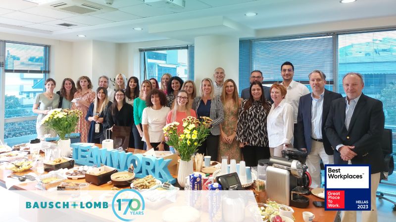 BAUSCH + LOMB Ελλάδας: Διάκριση στα Best  Workplaces™ 2023