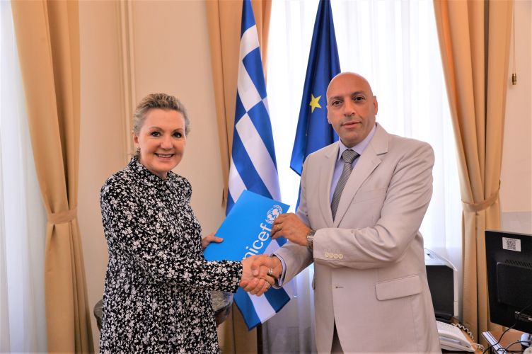 Το Υπουργείο Εξωτερικών υποδέχεται τον νέο Διπλωματικό Εκπρόσωπο της UNICEF για την Ελλάδα, Δρ. Ghassan Khalil