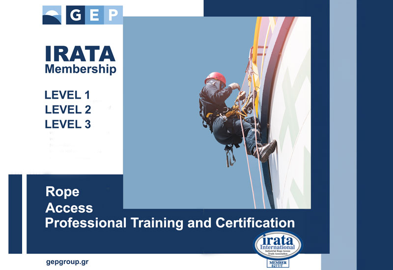 Σημαντική αναγνώριση για τη GEP ως Πιστοποιημένο Εκπαιδευτικό Κέντρο του IRATA International