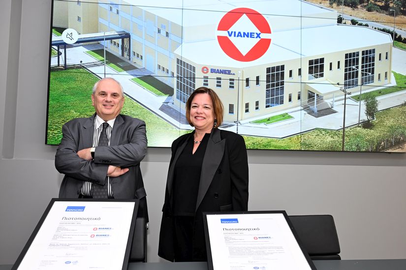 ΒΙΑΝΕΞ: Η πρώτη Φαρμακευτική εταιρεία που πιστοποιείται για το Εργαστήριο Έρευνας και Ανάπτυξης στην Πάτρα από την TÜV HELLAS (TÜV NORD)