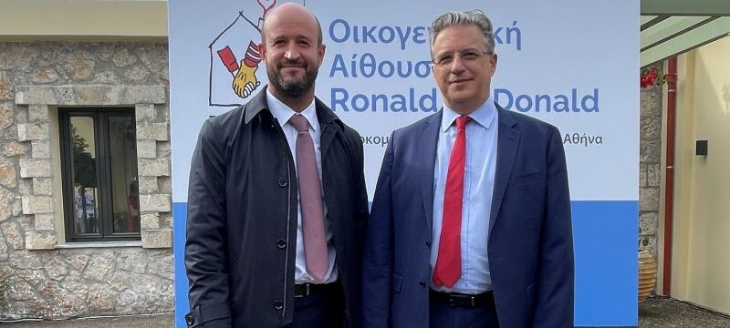 Από αριστερά Mathieu Vallart, Sustainability Director της Ελληνικός Χρυσός, Χρήστος Μπαλάσκας, Πρόεδρος της Ελληνικός Χρυσός 1