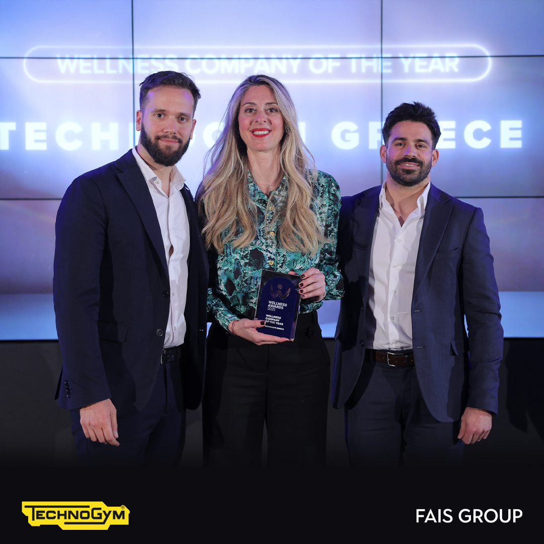 Η Technogym Greece βραβεύτηκε “Wellness Company of the Year”