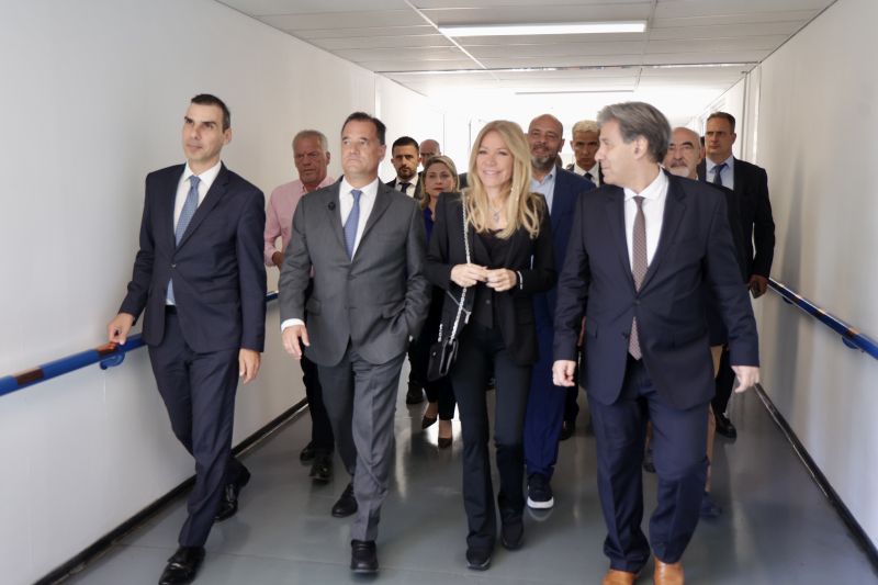 Επίσκεψη του Υπουργού Υγείας Άδωνι Γεωργιάδη στο ΠΓΝ Πατρών για την ανακοίνωση νέας Μονάδας Ημερήσιας Νοσηλείας, δωρεάς Μαριάννας Λάτση