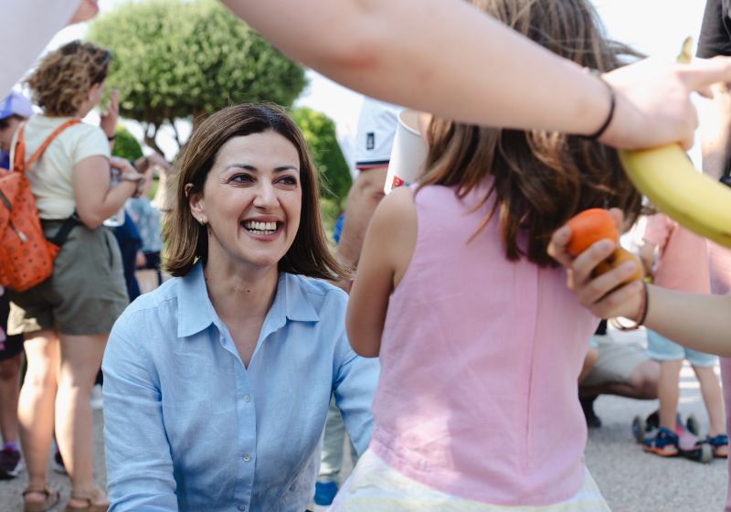 Η Ειρήνη Αγαπηδάκη στην Ανατολική Αττική για την Εθνική Δράση κατά της Παιδικής Παχυσαρκίας