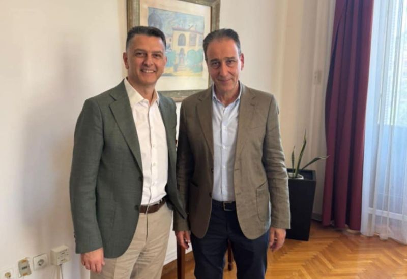 Συνάντηση του προέδρου του ΙΣΘ Νίκου Νίτσα με τον διευθυντή του Γραφείου του Πρωθυπουργού Μιχάλη Μπεκίρη