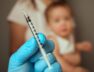 Child vaccination blurry background